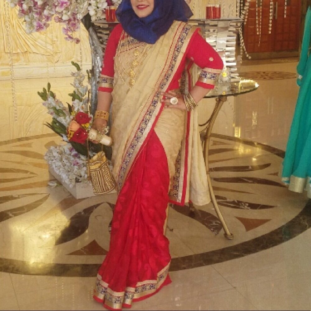 Indian sari/saree with ready blouse